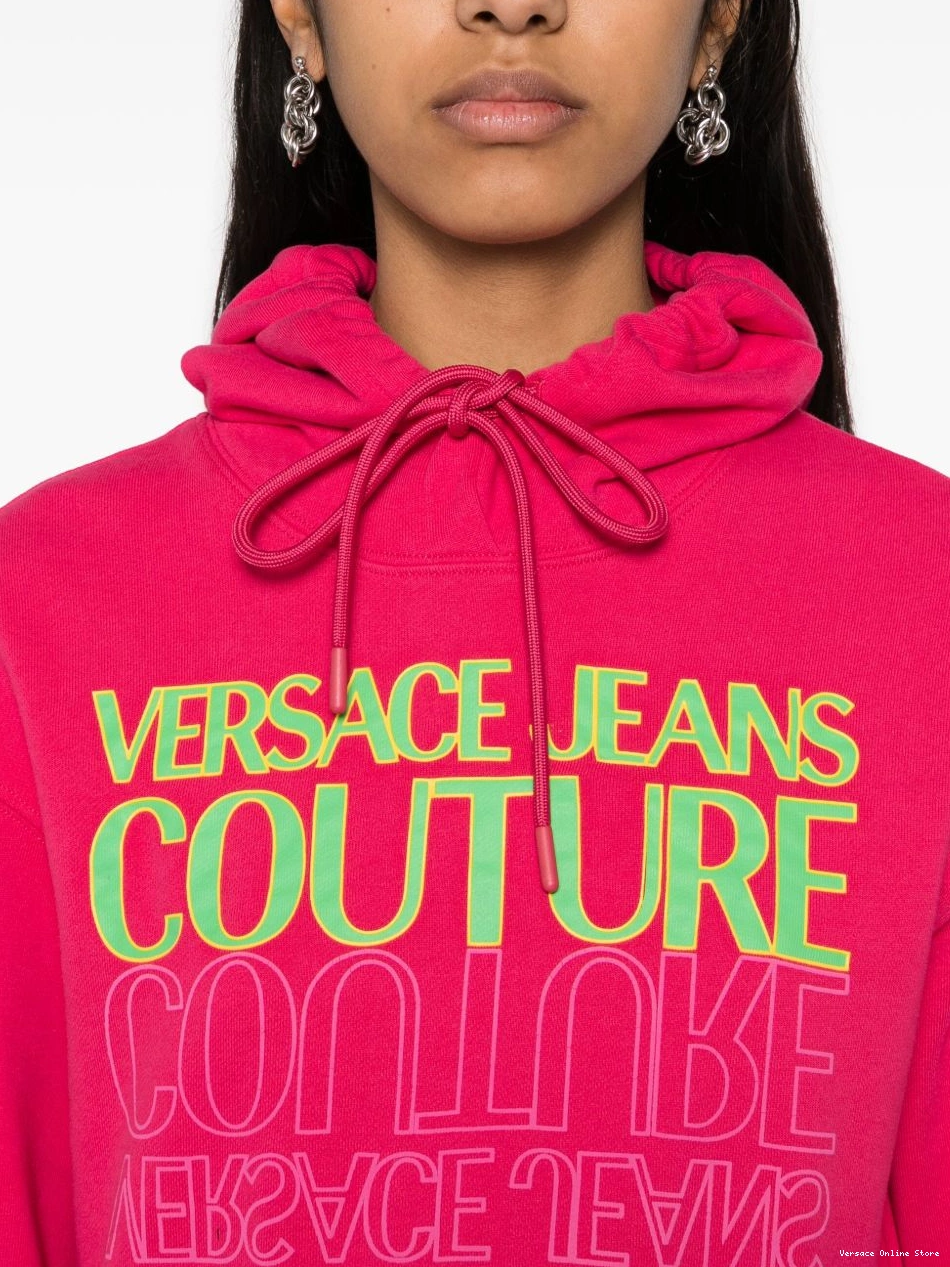Affordable cropped sweatshirt Women Down Upside Jeans Couture Versace 0407